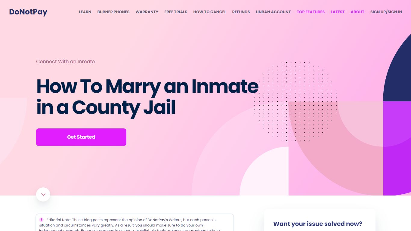 How To Marry an Inmate in a County Jail - DoNotPay