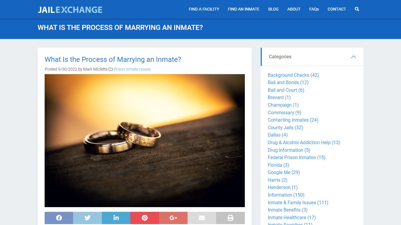 What Is the Process of Marrying an Inmate? | JailExchange